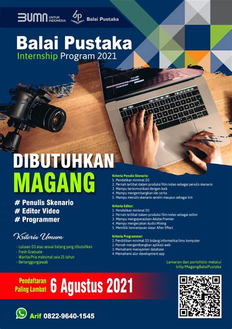 Balai Pustaka On Twitter OPEN RECRUITMENT BUMN Tertarik Bekerja Di