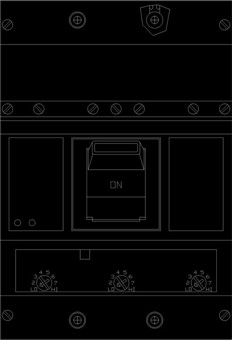 Molded Case Switch Dwg Block For Autocad • Designs Cad