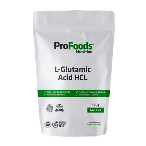 L Glutamic Acid Hcl Powder Profoods Nutrition