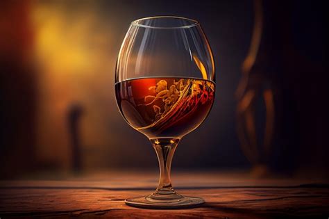 Premium Ai Image Glass Of Wine Generative Ai