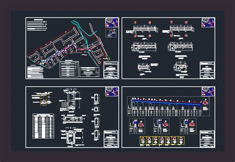 Red Pluvial De Fraccionamiento En Dwg Mb Librer A Cad