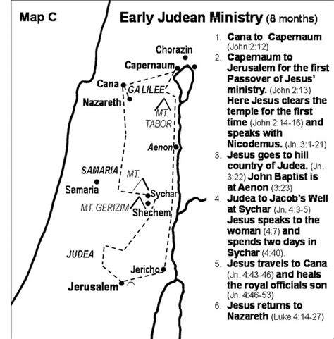 Jesus Gospel Ministry Maps Bible Study Help Bible Teachings Bible