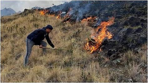 Áncash Incendio Arrasa Varias Hectáreas De Pastos Naturales Video