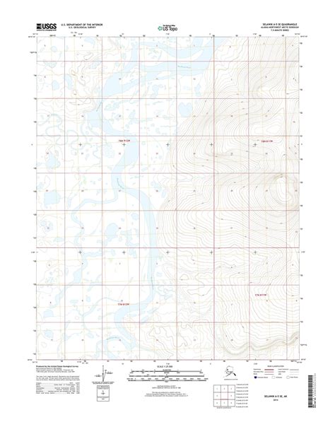 Selawik A-5 SE Alaska US Topo Map – MyTopo Map Store