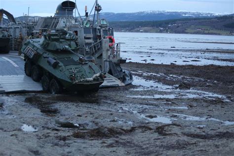 A U S Marine Light Armored Vehicle Disembarks From Nara Dvids