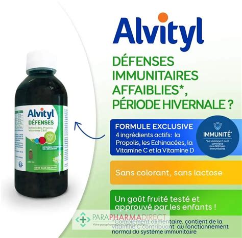 Alvityl Enfant Sirop Défenses Immunitaires 240ml Paraphamadirect