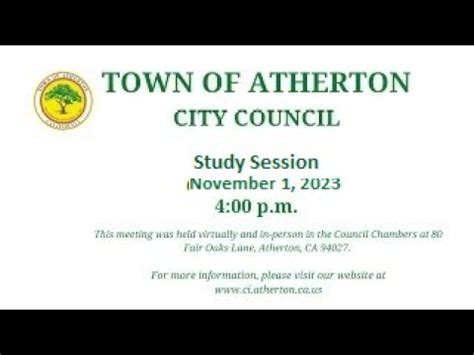 City Council Study Session November Youtube