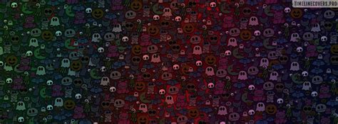 Happy Halloween with Many Ghosts Facebook Cover Photo