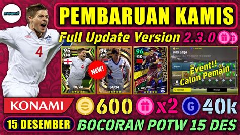 Pembaruan Kamis Desember Full Update V Epic Potw Match