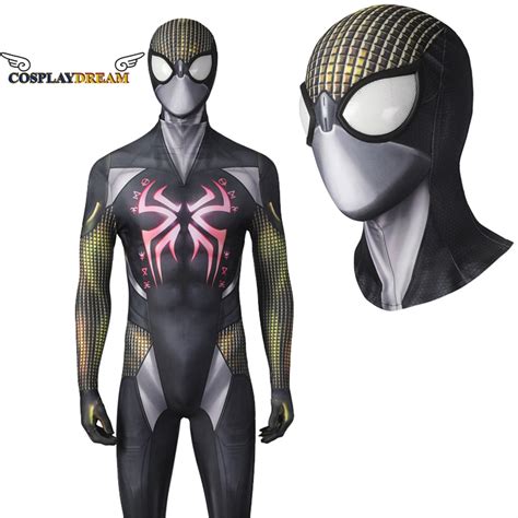 Jogo ps5 aranha peter parker bodysuit traje cosplay clássico terno