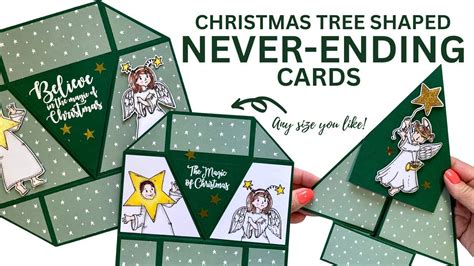 CHECK THIS OUT Christmas Tree Shaped Never Ending Cards In 2023