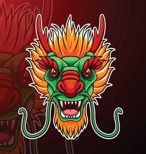 Cartoon angry dragon mascot design 20004017 Vector Art at Vecteezy