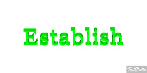 Establish Word Animated  Logo Designs