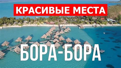 Остров Бора Бора Пляж отдых туризм путешествие Видео 4к