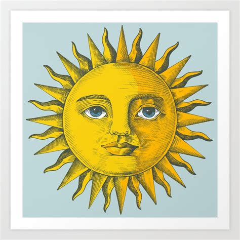 Sun Painting Art Print by NewburyBoutique | Society6