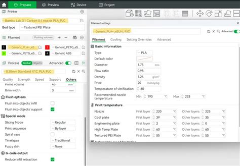 Bambu Studio Settings Tuned For ESUN PLA By PJC 3D Printing