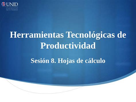 Pdf Herramientas Tecnol Gicas De Productividadmoodle Unid Edu Mx Dts