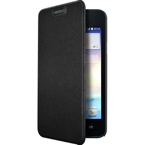 BLUEWAY Etui folio pour Huawei Ascend Y330 Noir Cdiscount Téléphonie