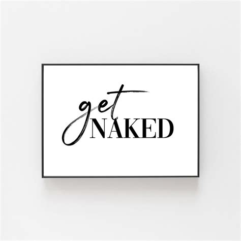 Get Naked Bathroom Printable Bathroom Wall Art Funny Bathroom Print