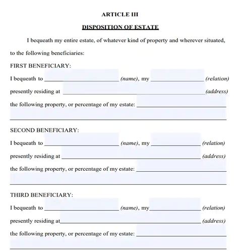 Fillable West Virginia Last Will And Testament Form Free Formspal