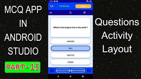 How To Make Quiz App In Android Studio Part Questions Activity