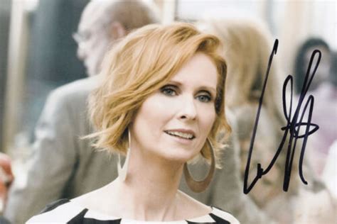 Cynthia Nixon Signed Autographed 4x6 Photo Sex In The City Miranda Hobbes Ebay