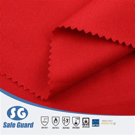 100 Cotton Vat Dyed Fire Flame Retardant Resistant Fabric Woven Twill