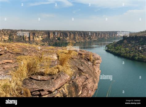 View Of Chambal Valley River Near Garadia Mahadev Temple Kota India