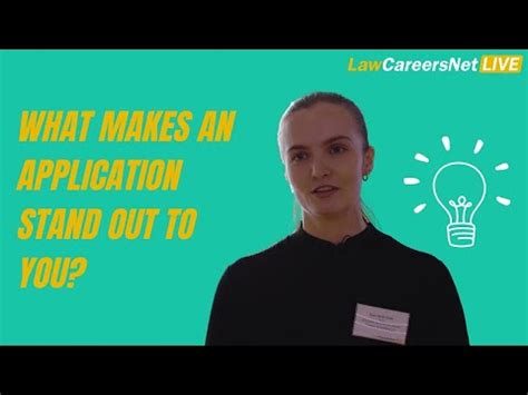 LawCareersNetLIVE Making Your APPLICATION STAND OUT LawCareers Net