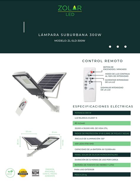 Zl Sld W L Mparas Solares Postes Solares L Mparas Led Luminaria