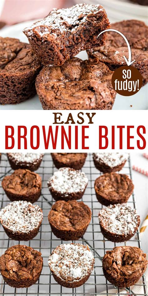 These Easy Brownie Bites Are The Perfect Two Bite Treat For Game Day Or Any Day Of The Week