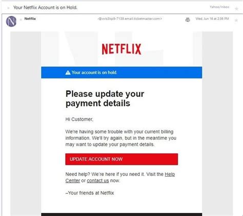 Very legit looking 'Netflix' phishing scam : r/Scams