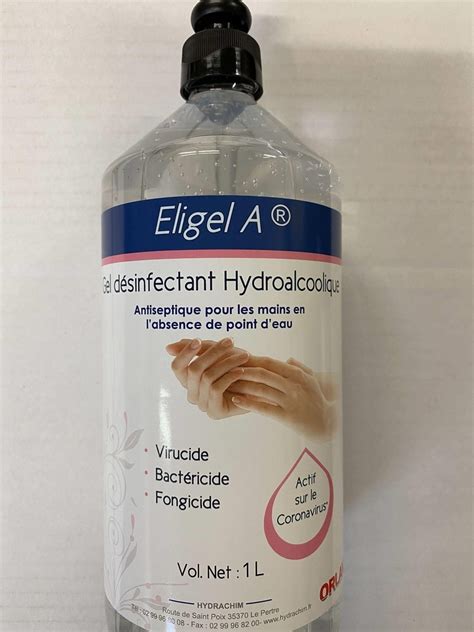 ELIGEL A Gel Desinfectant Hydroalcoolique PARAMEDICAL SANTE SPORT