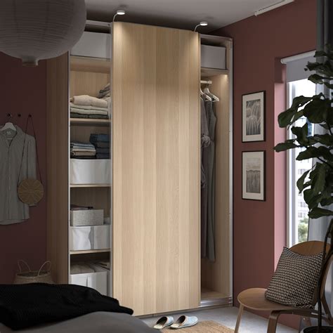 Paxhasvik Wardrobe White Stained Oak Effectwhite Stained Oak Effect 150x66x236 Cm Ikea Eesti