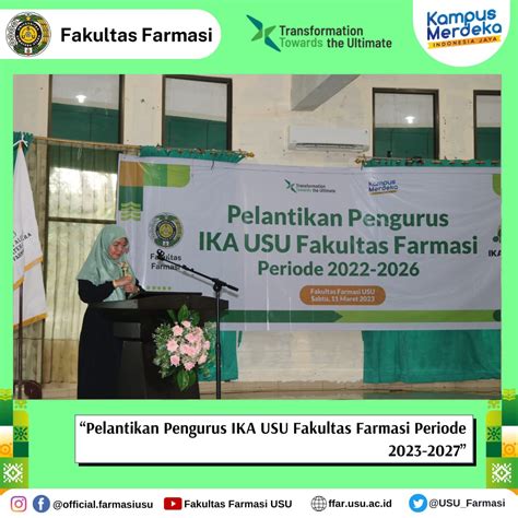 Pelantikan Pengurus Ika Usu Fakultas Farmasi Periode