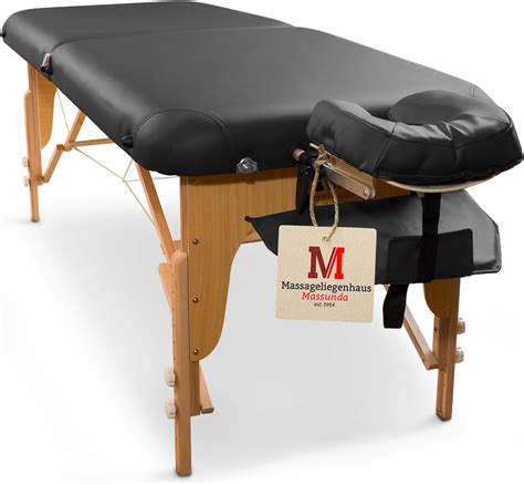 Vesgantti Table De Massage Pliante Bois 3 Sections Lit De Massage