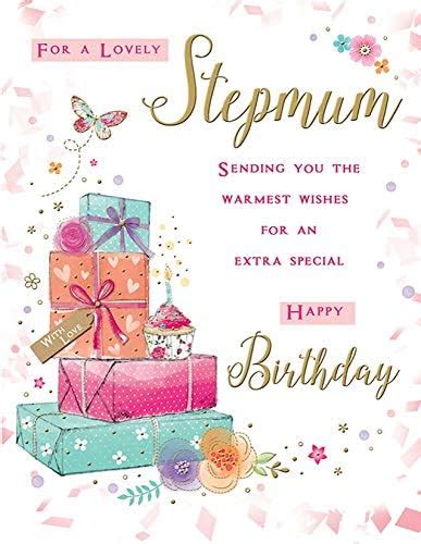 Piccadilly Greetings Traditional Birthday Card Stepmum X Inches