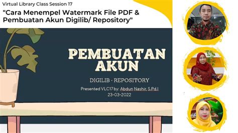 Vlc Pembuatan Akun Digilib Repository Perpustakaanuinsa Youtube