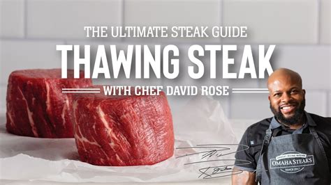 How To Thaw Frozen Steak With Chef David Rose The Ultimate Steak