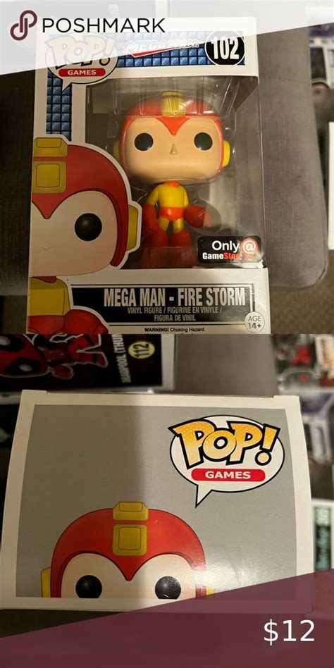 Mega Man Fire Storm Gamestop Exclusive Mega Man Vinyl