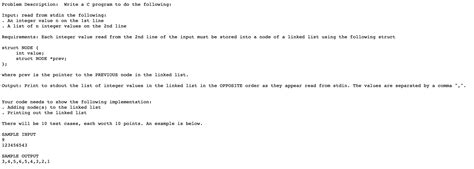 Solved Problem Description Write A C Program To Do The