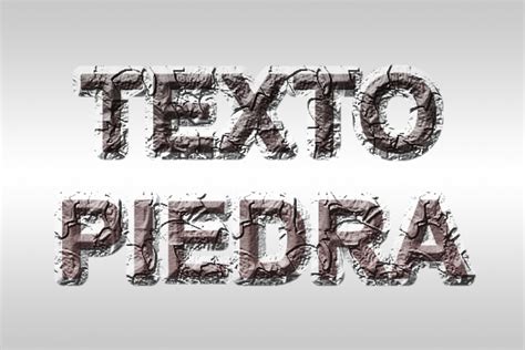 Texto De Piedra En Photoshop Efectosps