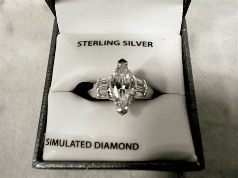 Brilliance Fine Jewelry Sterling Silver Simulated Diamond Engagement