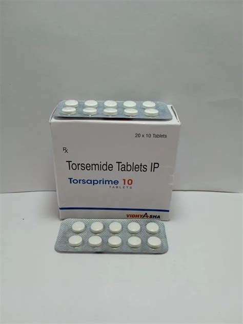 Torsemide Tablets Ip 10 Mg Prescription Packaging Type Box At Best