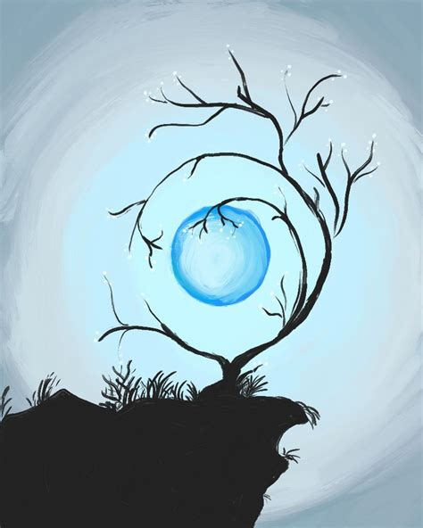 Wintermoon | Moon painting, Balance art, Painting