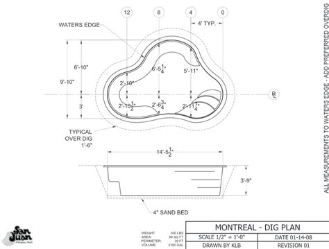 Montreal Spa Dig Plan Artistic Pools