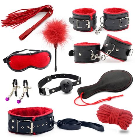 Leather Fun Adult Games Pcs Set Sex Products Slave Restraint Item