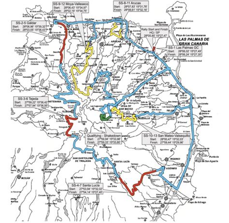 Fechas Horas Y Mapa Del Rally Islas Canarias