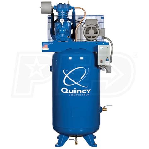 Quincy Hp Gallon Pressure Lubricated Two Stage Qp Pro Air