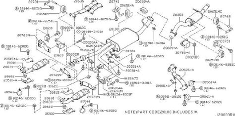 2015 Nissan Pathfinder Exhaust System Diagram